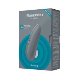 Womanizer Starlet 3 Rechargeable Silicone Compact Pleasure Air Clitoral Stimulator (Option: Gray)