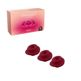 Womanizer 3 Pack Type A Replacement Stimulation Heads (Option: Bordeaux S)