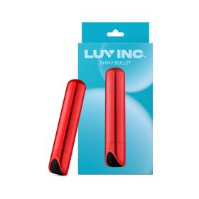 Luv Inc Sb33 Shiny Bullet Rechargeable Vibrator (Option: Red)