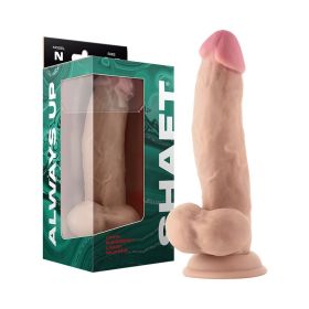 Shaft Model N: 8.5 in. Dual Density Silicone Dildo with Balls (Option: Pine)