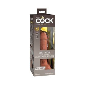 King Cock Elite 7 in. Dual Density Silicone Cock Realistic Dildo With Suction Cup (Option: Tan)