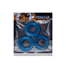 OxBalls Fat Willy 3 Pack  Jumbo Cockrings FLEXtpr (Option: Space Blue)