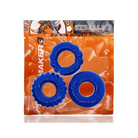 OxBalls Bonemaker 3 Pack  Boner Cockring Kit FLEXtpr (Option: Pool Blue)