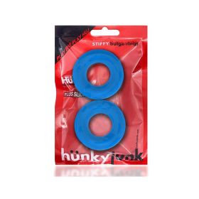 OxBalls Stiffy 2 Pack  Bulge Cockrings Silicone TPR (Option: Teal Ice)