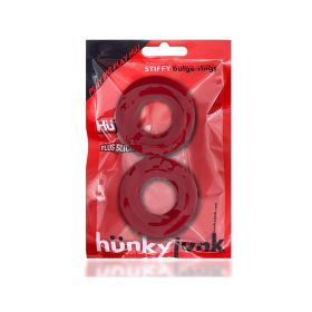 OxBalls Stiffy 2 Pack  Bulge Cockrings Silicone TPR (Option: Cherry Ice)