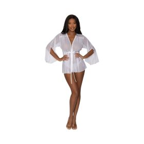 Magic Silk Modern Romance Short Robe (Option: White S/M)
