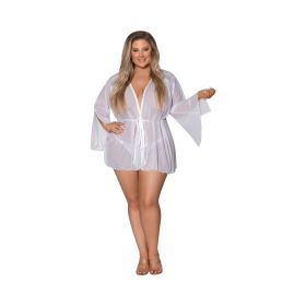 Magic Silk Modern Romance Short Robe (Option: White Queen Size)