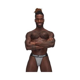 Male Power Sexagon Strappy Ring Jock (Option: Gray L/XL)
