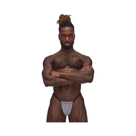 Male Power Sexagon Posing Strap (Option: Gray O/S)