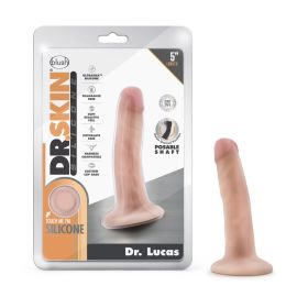Dr. Skin Silicone Dr. Lucas 5.5 in. Posable Dildo (Option: Beige)