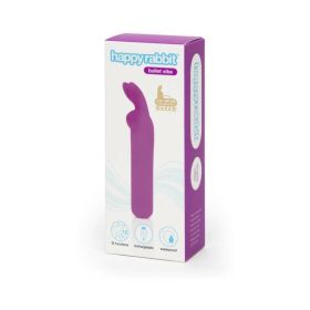 Happy Rabbit Rechargeable Silicone Bullet Vibrator With Ears (Option: Purple)