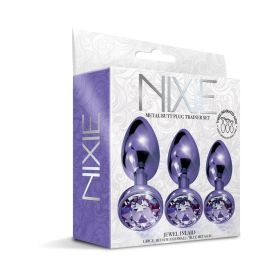 Nixie Metal Butt PlugÂ TrainerÂ Set 3 Piece (Option: Purple Metallic)