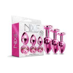 Nixie Metal Butt PlugÂ TrainerÂ Set 3 Piece (Option: Pink Metallic)