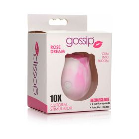 Curve Toys Gossip Cum Into Bloom Rechargeable Silicone Clitoral Stimulator (Option: Rose Dream Swirl)
