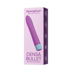 FemmeFunn Densa Bullet Rechargeable Dual Density Silicone Slimline Vibrator (Option: Purple)