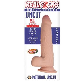Realcocks Dual Layered Uncut Slider Thin Tip 8.5 in. (Option: Light)