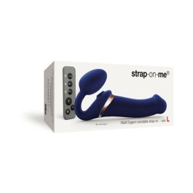Strap On Me Multi Orgasm Bendable Strapless Strap On (Option: Night Blue Large)