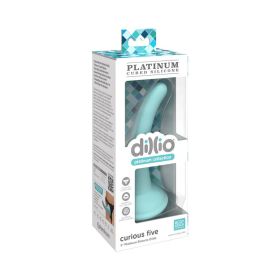 Dillio Platinum Collection Curious Five 5 in. Silicone Dildo (Option: Teal)