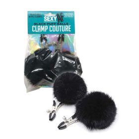 AF Sexy Nipple Clamps (Option: Black Puff Balls)
