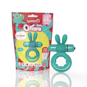 Screaming O 4T Ohare Vibrating Rabbit Double Cockring (Option: Kiwi)