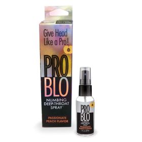 Pro Blo Numbing Deep Throat Spray (Option: Peach 1 oz.)