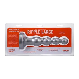 Tantus Ripple Large 8 in. Anal Beads Dildo Medium (Option: Firm Silver)