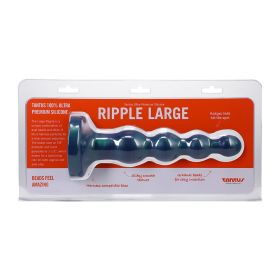 Tantus Ripple Large 8 in. Anal Beads Dildo Medium (Option: Firm Malachite)
