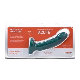 Tantus Acute 5.5 in. Curved Dildo Medium (Option: Firm Emerald)