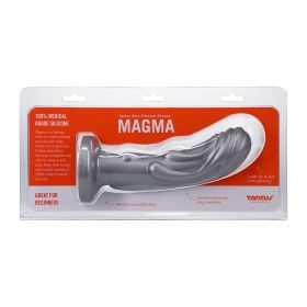 Tantus Magma 7 in. Fantasy Dildo Medium (Option: Firm Silver)