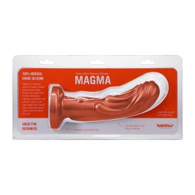 Tantus Magma 7 in. Fantasy Dildo Medium (Option: Firm Copper)