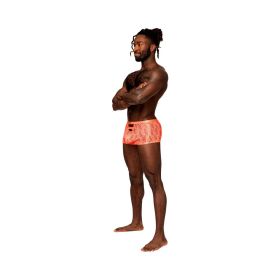 Male Power Rude Awakening Cheeky Cutout Short (Option: Neon Orange XL)