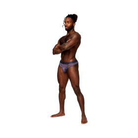 Male Power Sheer Prints Sheer Thong (Option: Spatter L/XL)