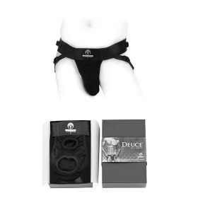 SpareParts Deuce Double Strap Harness Black (Option: Size A Regular)