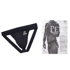 SpareParts Pete Freestyle Nylon Packing Jock Black (Option: Size 2XL)