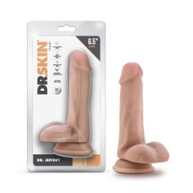 Dr. Skin Dr. Jeffrey Realistic 6.5 in. Dildo with Balls (Option: Beige)