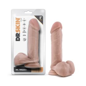 Dr. Skin Dr. William 8 in. Dildo with Balls (Option: Beige)