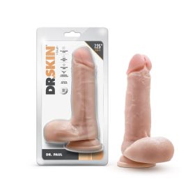 Dr. Skin Dr. Paul 7.25 in. Dildo with Balls (Option: Beige)