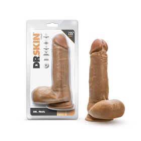 Dr. Skin Dr. Paul 7.25 in. Dildo with Balls (Option: Tan)