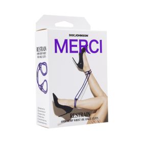 Merci Restrain 6mm Hemp Wrist or Ankle Cuffs (Option: Violet)