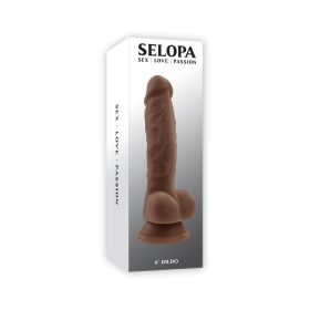 Selopa Non Vibrating Dildo 6 in (Option: Dark)