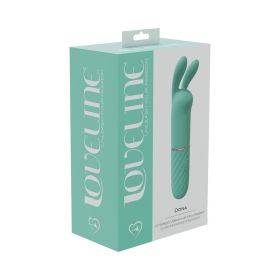 LoveLine Dona 10 Speed Vibrating Mini Rabbit Silicone Rechargeable Waterproof (Option: Green)