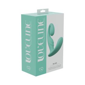 LoveLine Bliss 10 Speed Dual Motor Vibe Sealed Silicone Rechargeable Submersible (Option: Green)