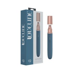 LoveLine The Traveler 10 Speed Travel Vibe Silicone Rechargeable Waterproof (Option: Blue/Grey)