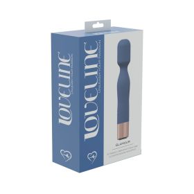 LoveLine Glamour 10 Speed Mini Wand Silicone Rechargeable Waterproof (Option: Blue/Grey)