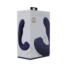 VIVE YUNA Rechargeable Dual Motor Airwave Vibrator with G Spot Flapping Stimulator (Option: Purple)