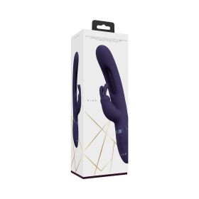 VIVE MIKA Rechargeable Triple Motor Vibrating Rabbit with G Spot Flapping Stimulator (Option: Purple)