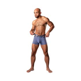 Male Power Infinite Comfort Amplifying Strappy Pouch Short (Option: Periwinkle XL)