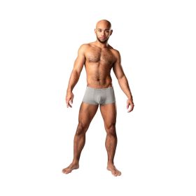 Male Power Labyrinth Mini Short Grey Weave (Option: XL)