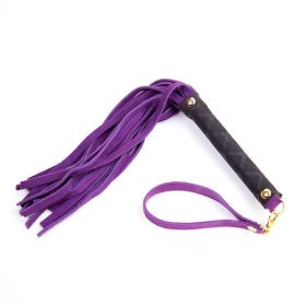 Ple''sur Mini Leather Flogger (Option: Purple)