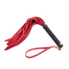 Ple''sur Mini Leather Flogger (Option: Red)